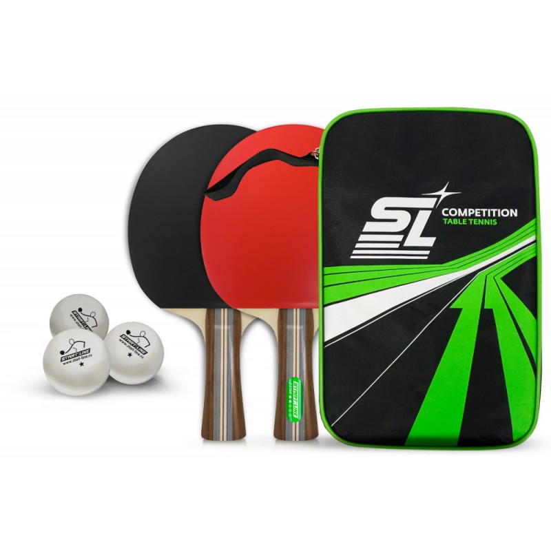 ჩოგნები და ბურთები COMPETITION 2 ჩ-ნი, 3 ბურთი კომპლ.