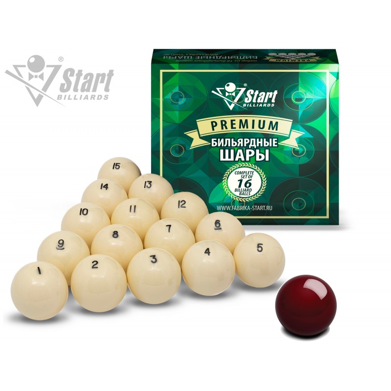 ბურთები Start Billiards Premium 68 მმ