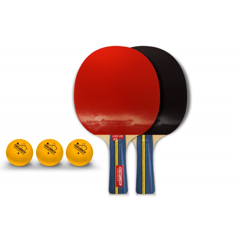 ჩოგნები და ბურთები 2 ჩ-ნი Level 200, 3 ბურთი Club Select კომპლ.