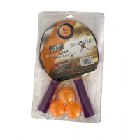 ჩოგნები და ბურთები Match Point, 2 ჩ-ნი, 3 ბურთი კომპლ.