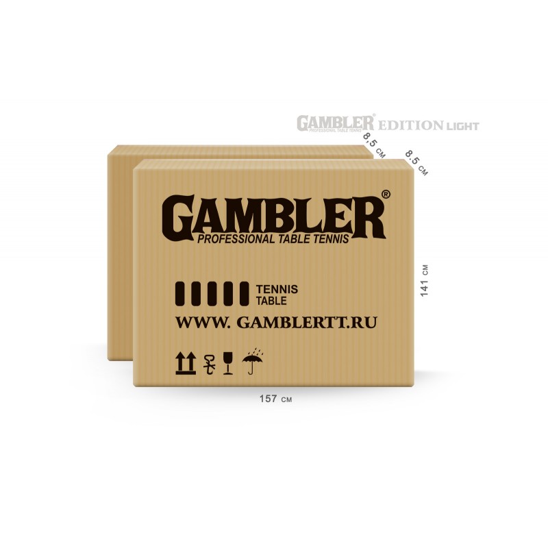 მაგიდის ჩოგბურთის მაგიდა GAMBLER EDITION LIGHT BLUE PRO (პინგპონგის მაგიდა)